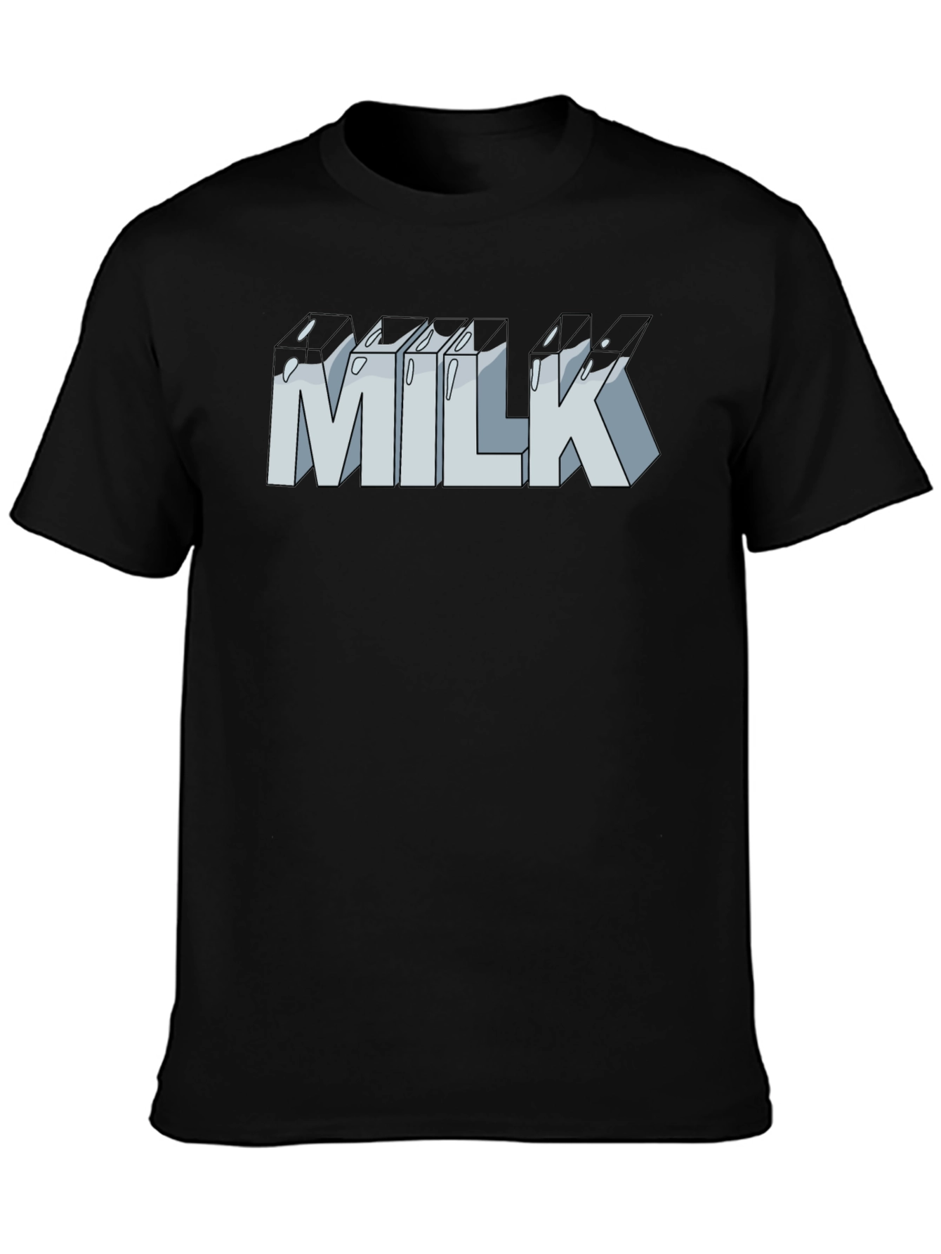 Milk Graphic T-Shirt - Unisex Casual Tee