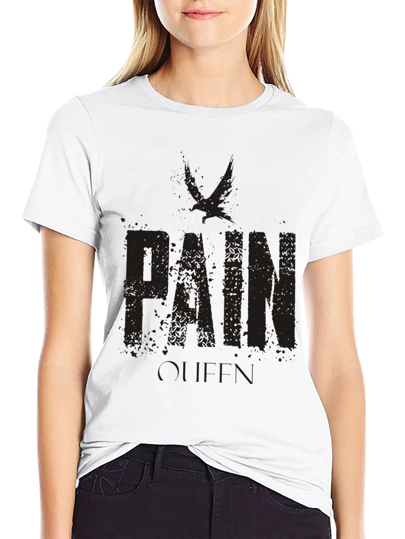 Pain Queen Graphic Tee - Black