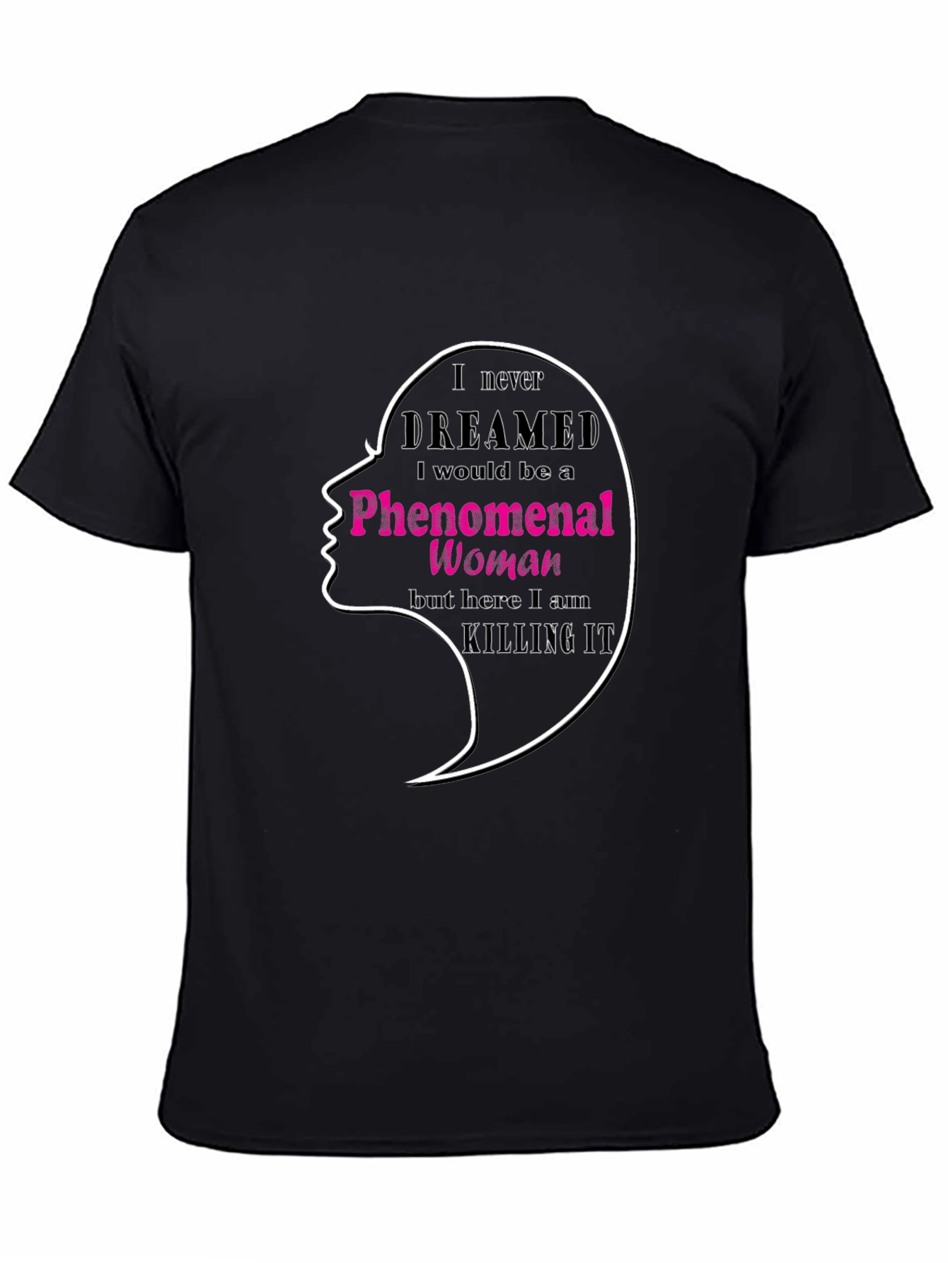 Phenomenal Woman Graphic Tee - Black Unisex T-Shirt