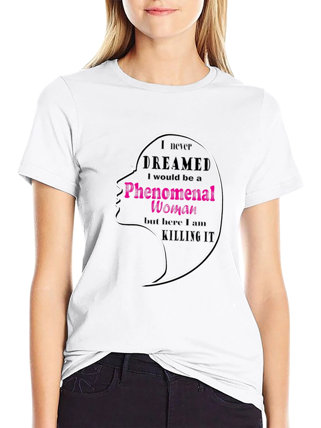 Phenomenal Woman Graphic Tee - Black Unisex T-Shirt