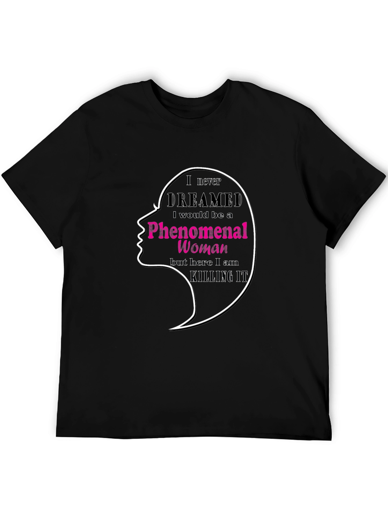 Phenomenal Woman Graphic Tee - Black Unisex T-Shirt