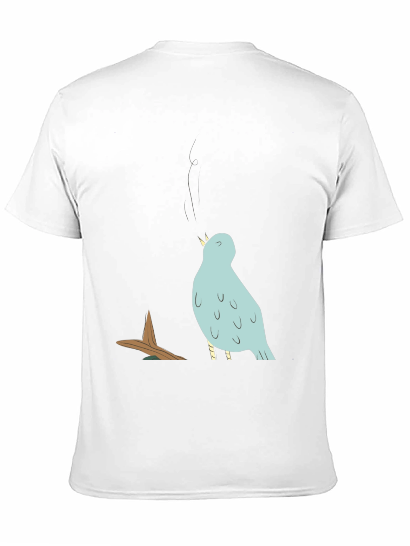 Singing Bird Graphic Tee - Mens Black T-Shirt