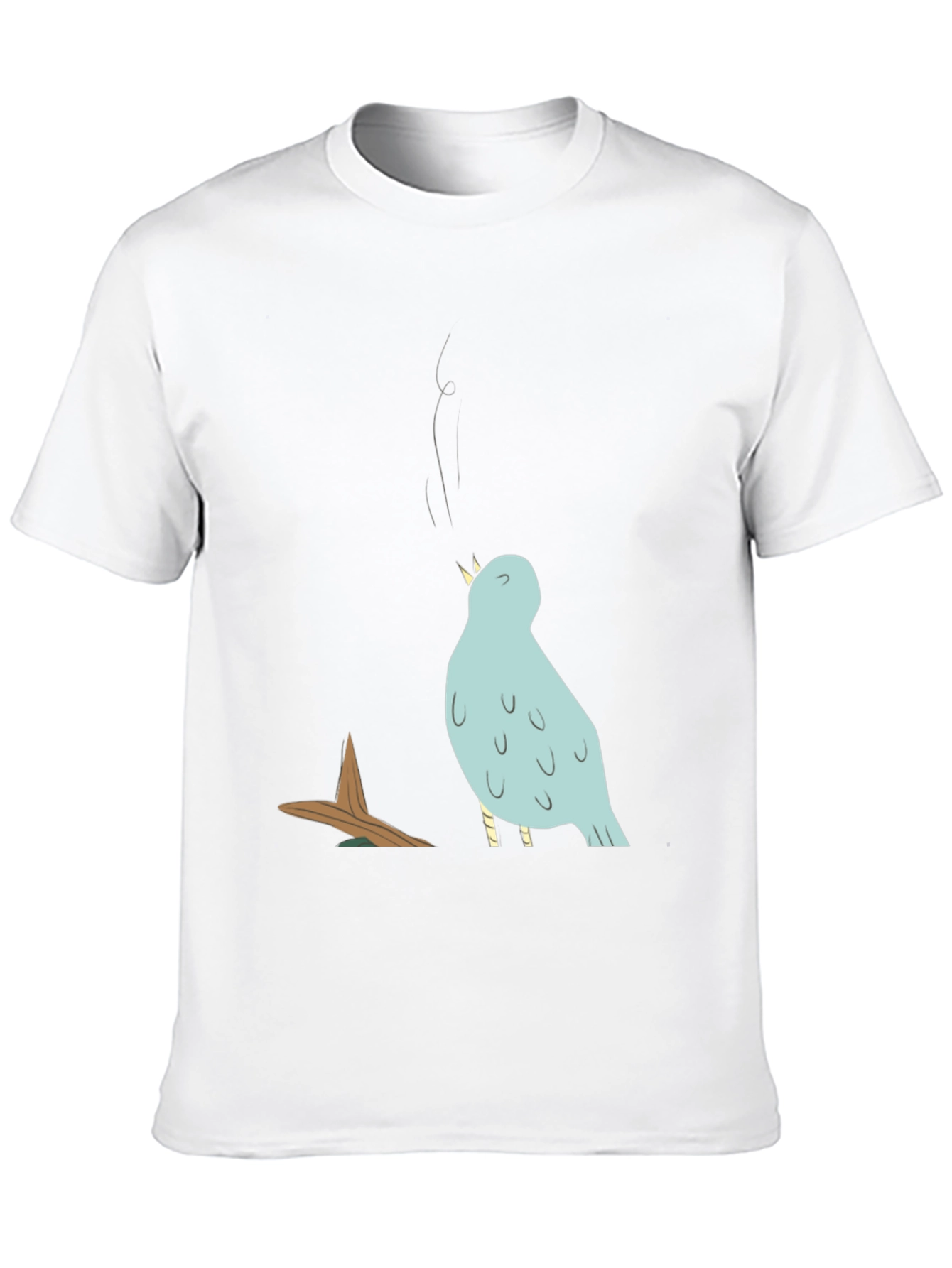 Singing Bird Graphic Tee - Mens Black T-Shirt