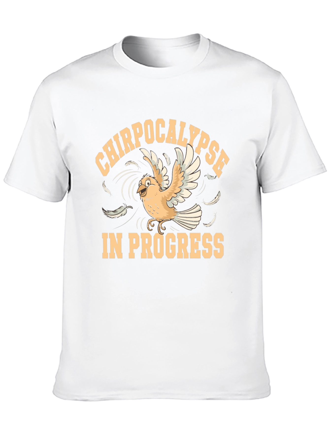 Chirpocalypse In Progress Black T-Shirt