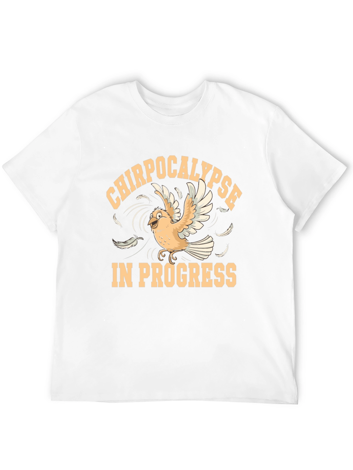 Chirpocalypse In Progress Black T-Shirt