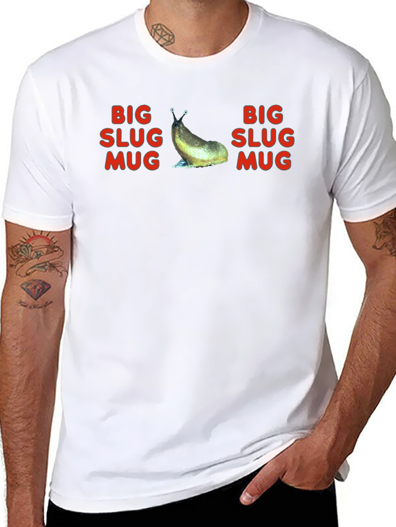 Big Slug Mug T-Shirt - Funny Graphic Tee