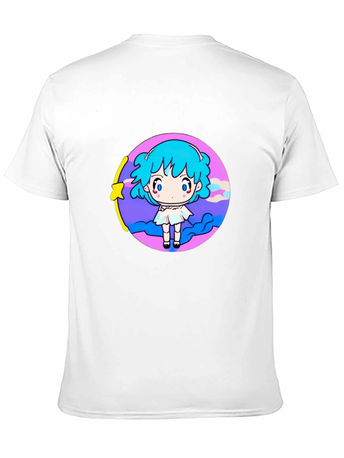 Anime Girl Graphic Tee - Black T-Shirt