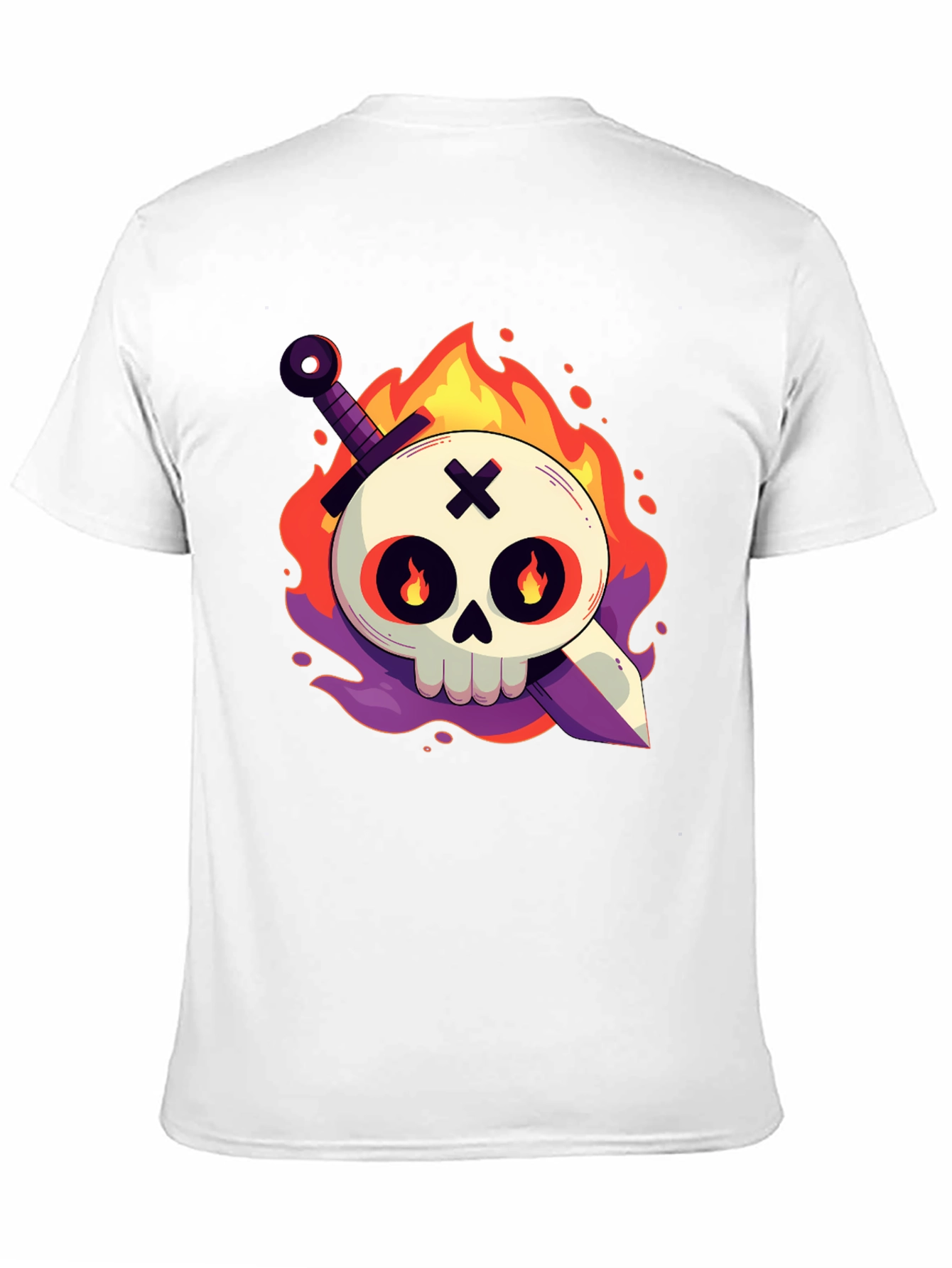 Skull & Sword Graphic Tee - Black