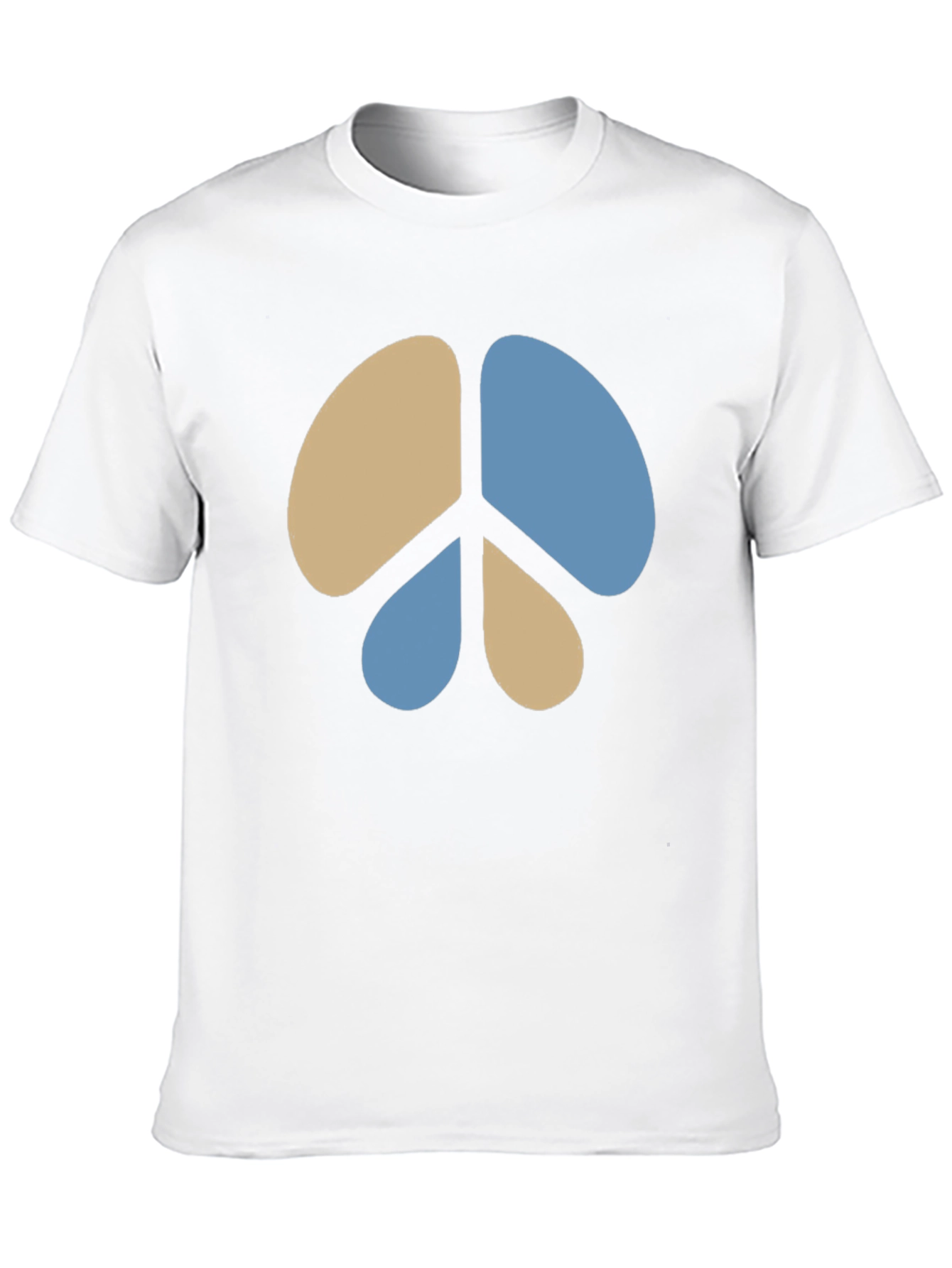 Peace Sign Graphic Tee - Casual Black T-Shirt