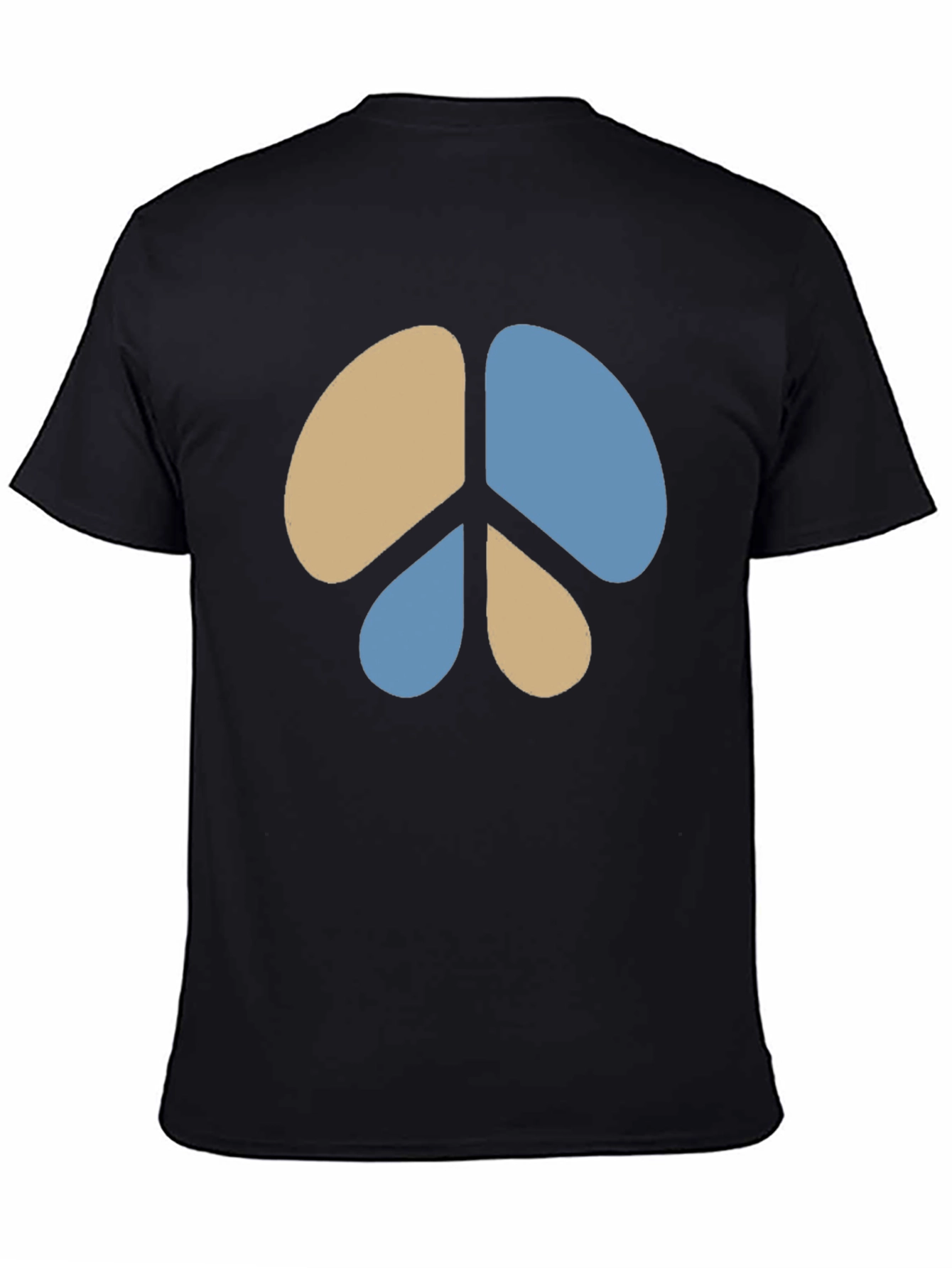 Peace Sign Graphic Tee - Casual Black T-Shirt