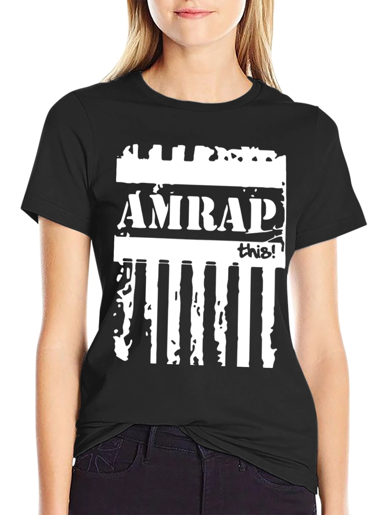 AMRAP This! Black Graphic Tee