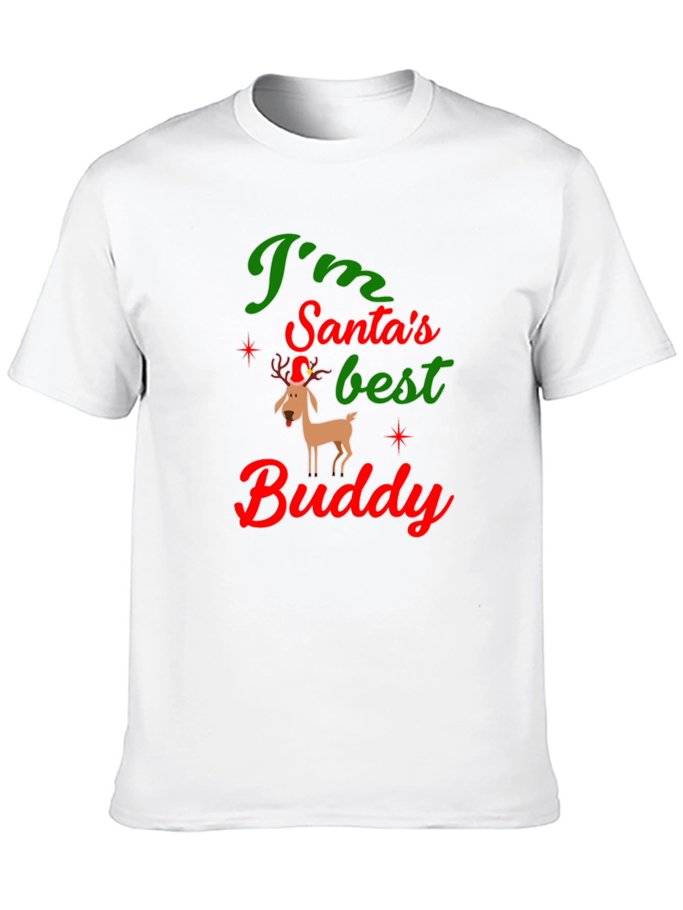 Santas Best Buddy Graphic Tee