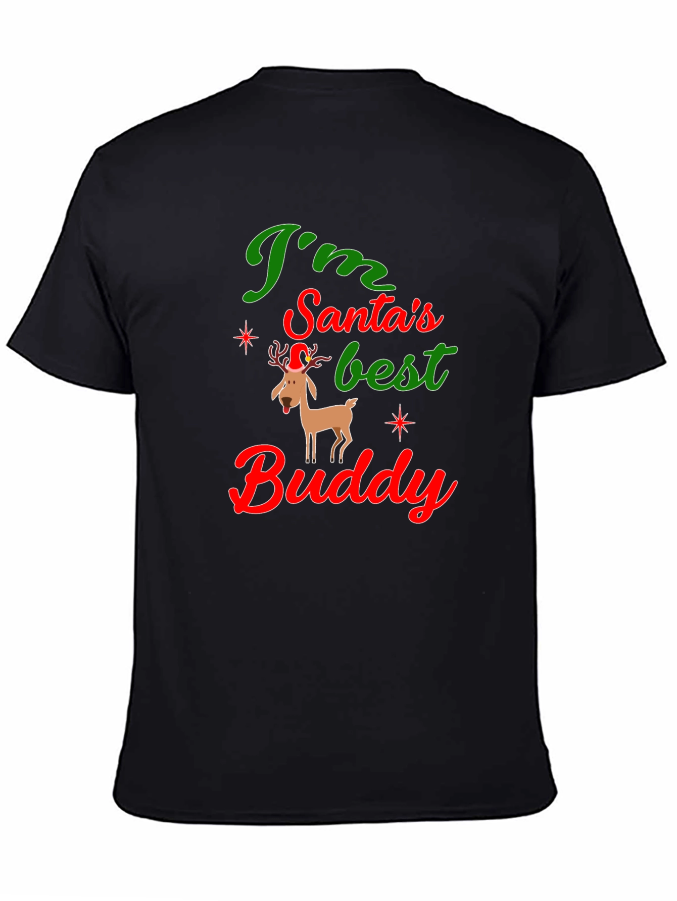 Santas Best Buddy Graphic Tee