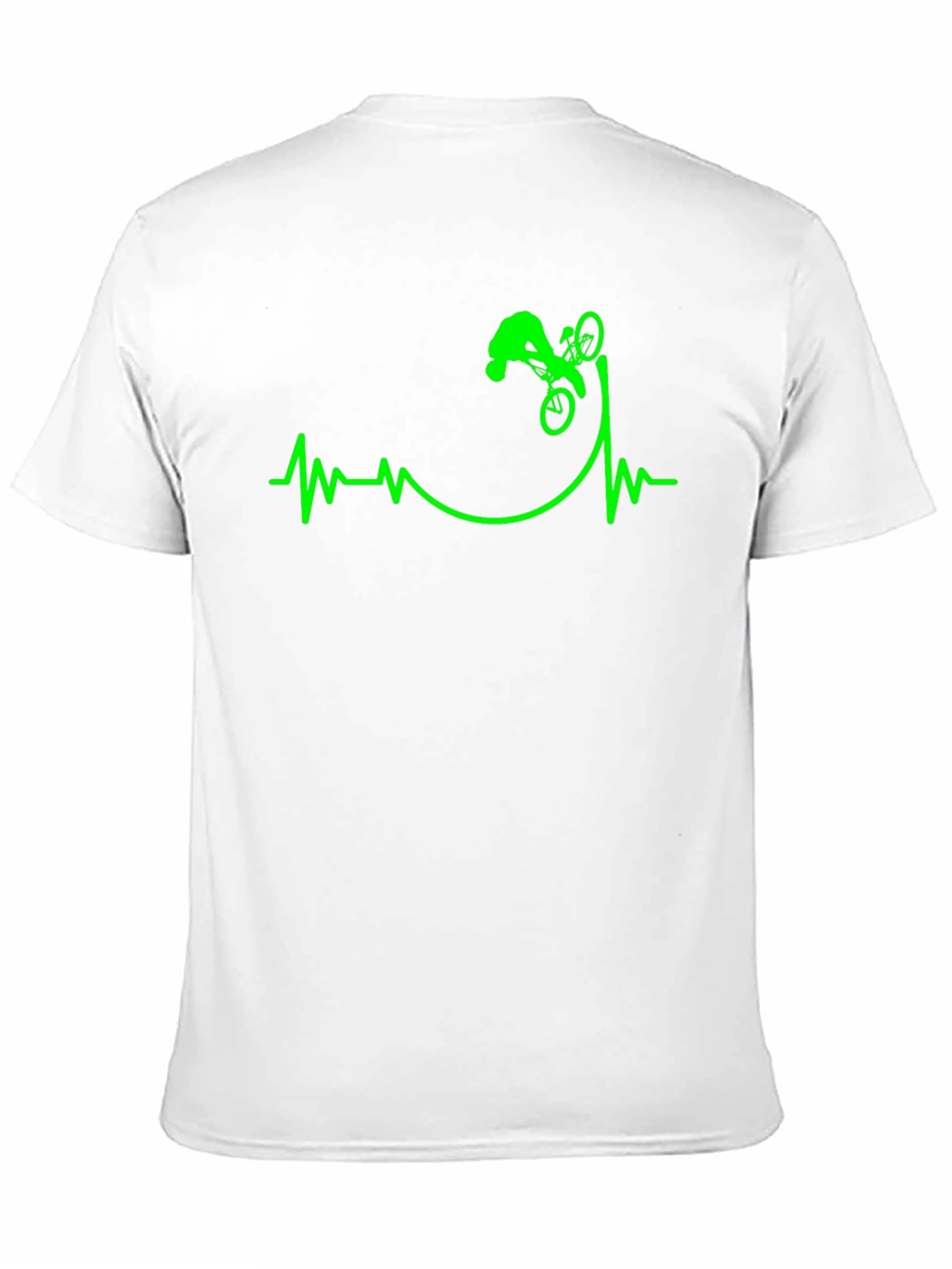 Mountain Bike Heartbeat T-Shirt - Black