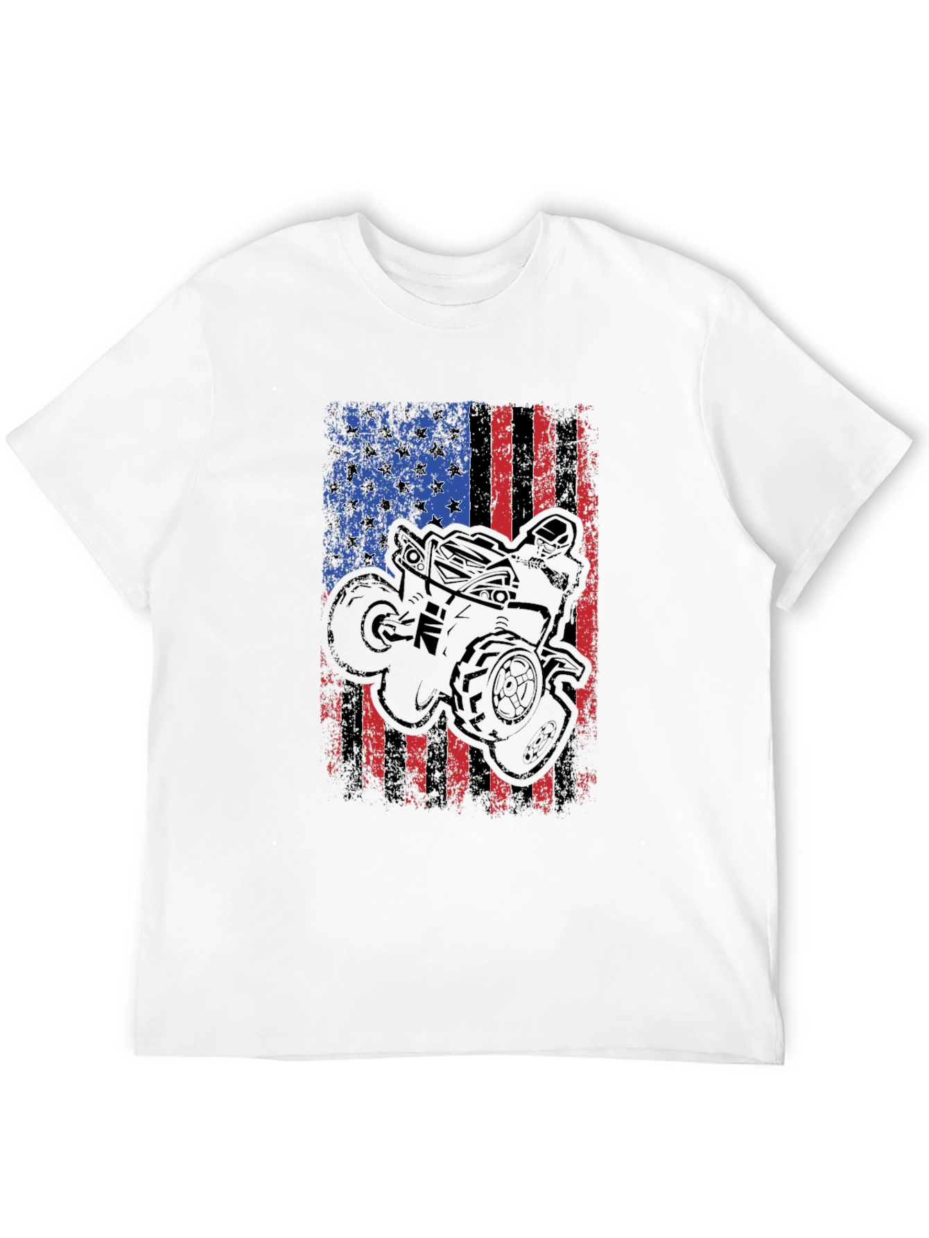 American Flag ATV Rider Graphic Tee
