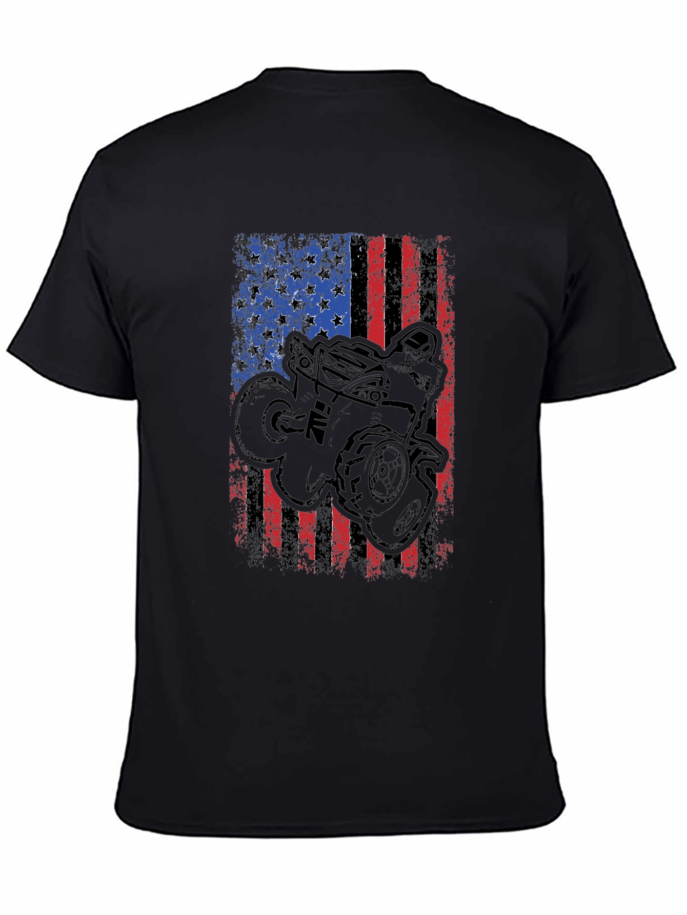 American Flag ATV Rider Graphic Tee