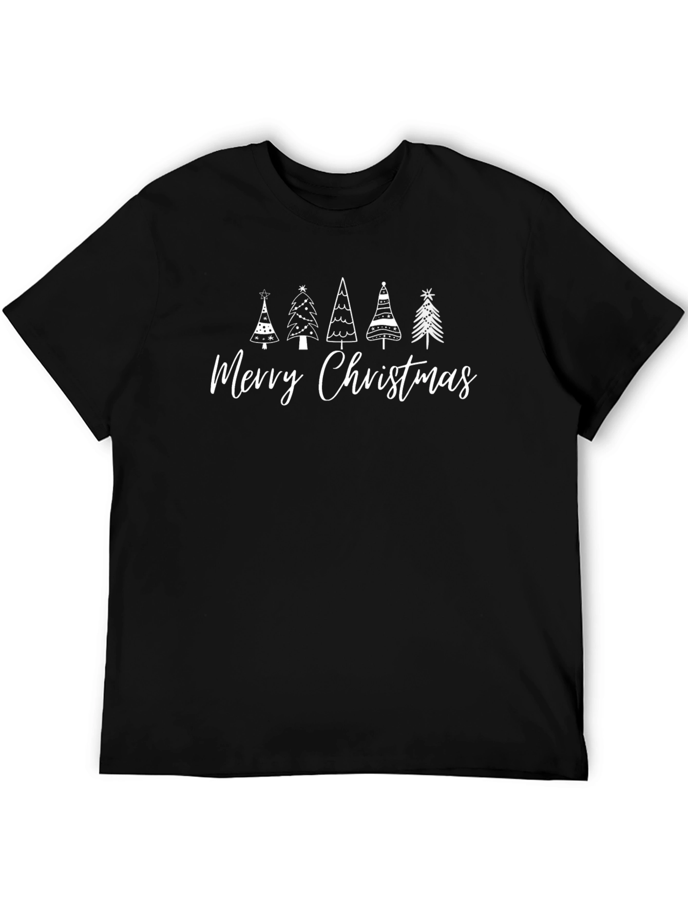 Merry Christmas Tree Graphic Tee - Holiday Style