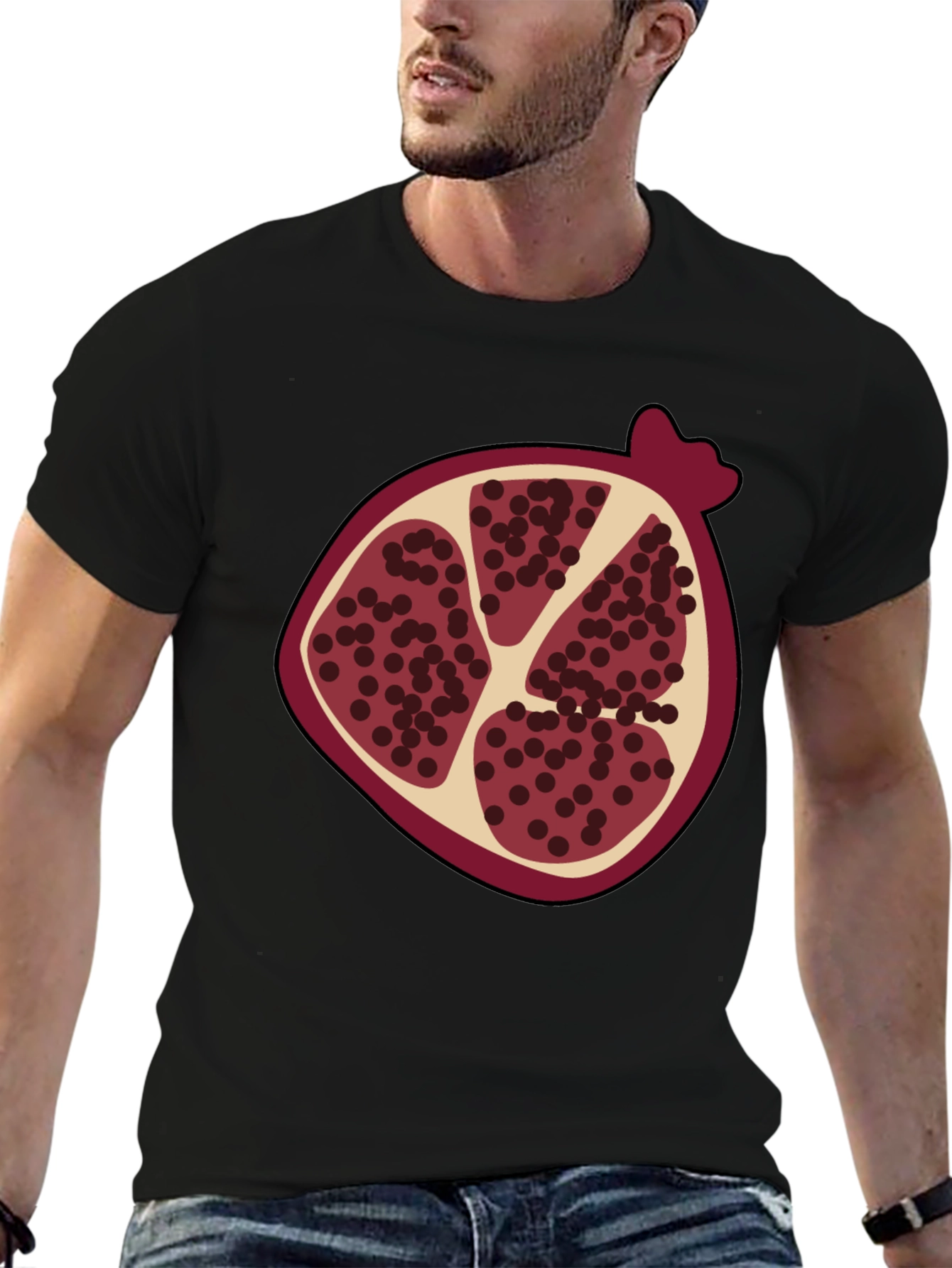 Pomegranate Graphic Tee - Stylish Fruit Design