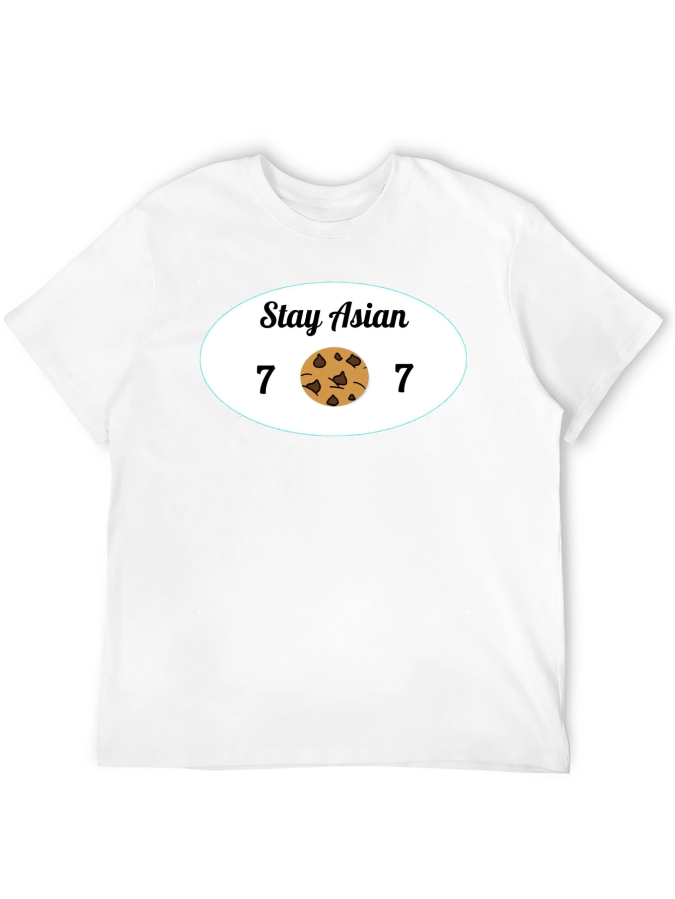 Stay Asian 7 Cookie 7 Funny Graphic Tee
