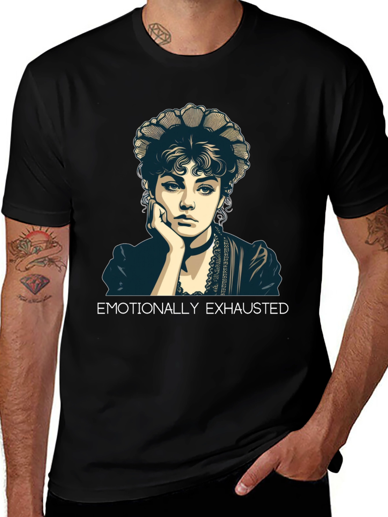 Emotionally Exhausted Portrait T-Shirt