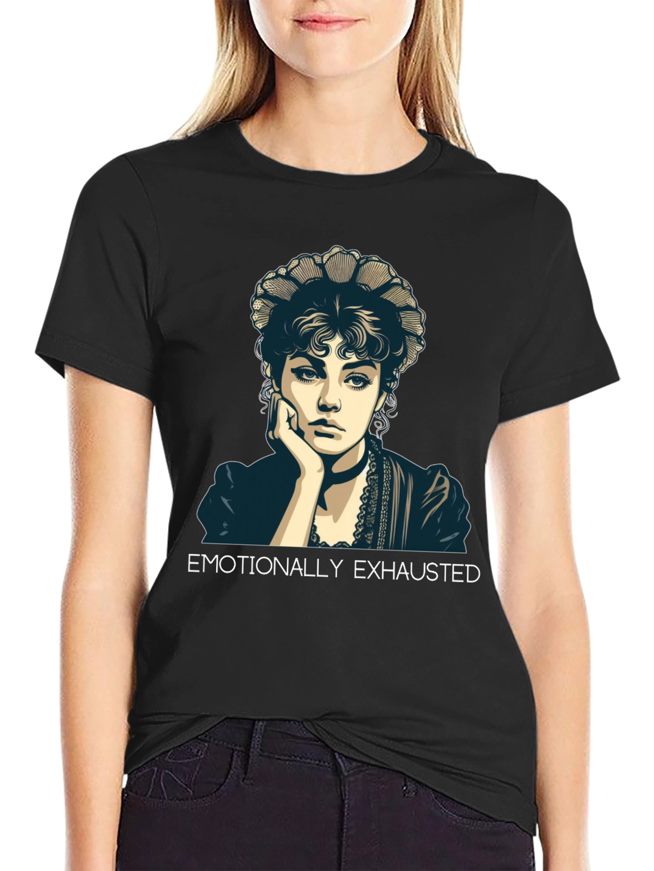 Emotionally Exhausted Portrait T-Shirt