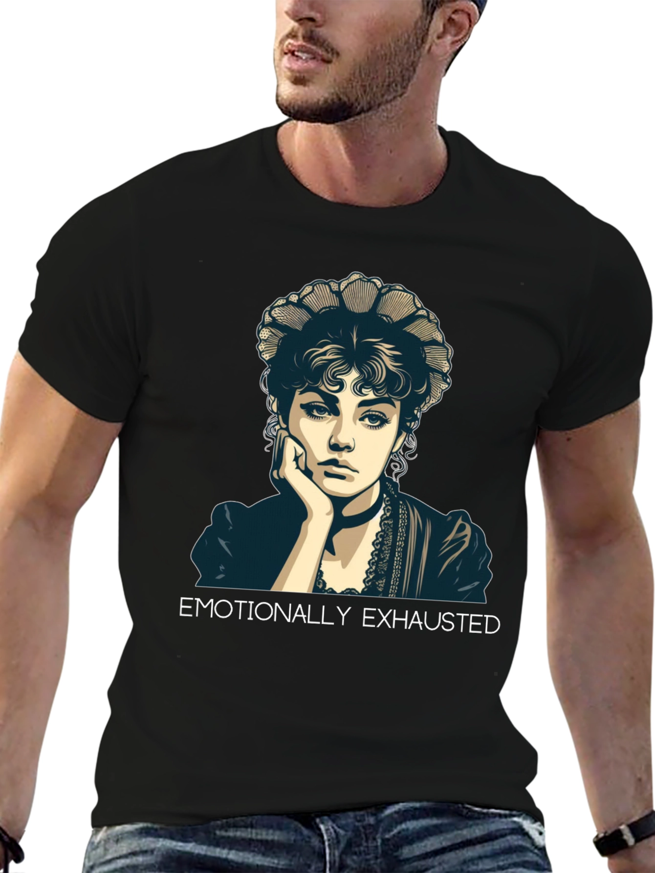 Emotionally Exhausted Portrait T-Shirt