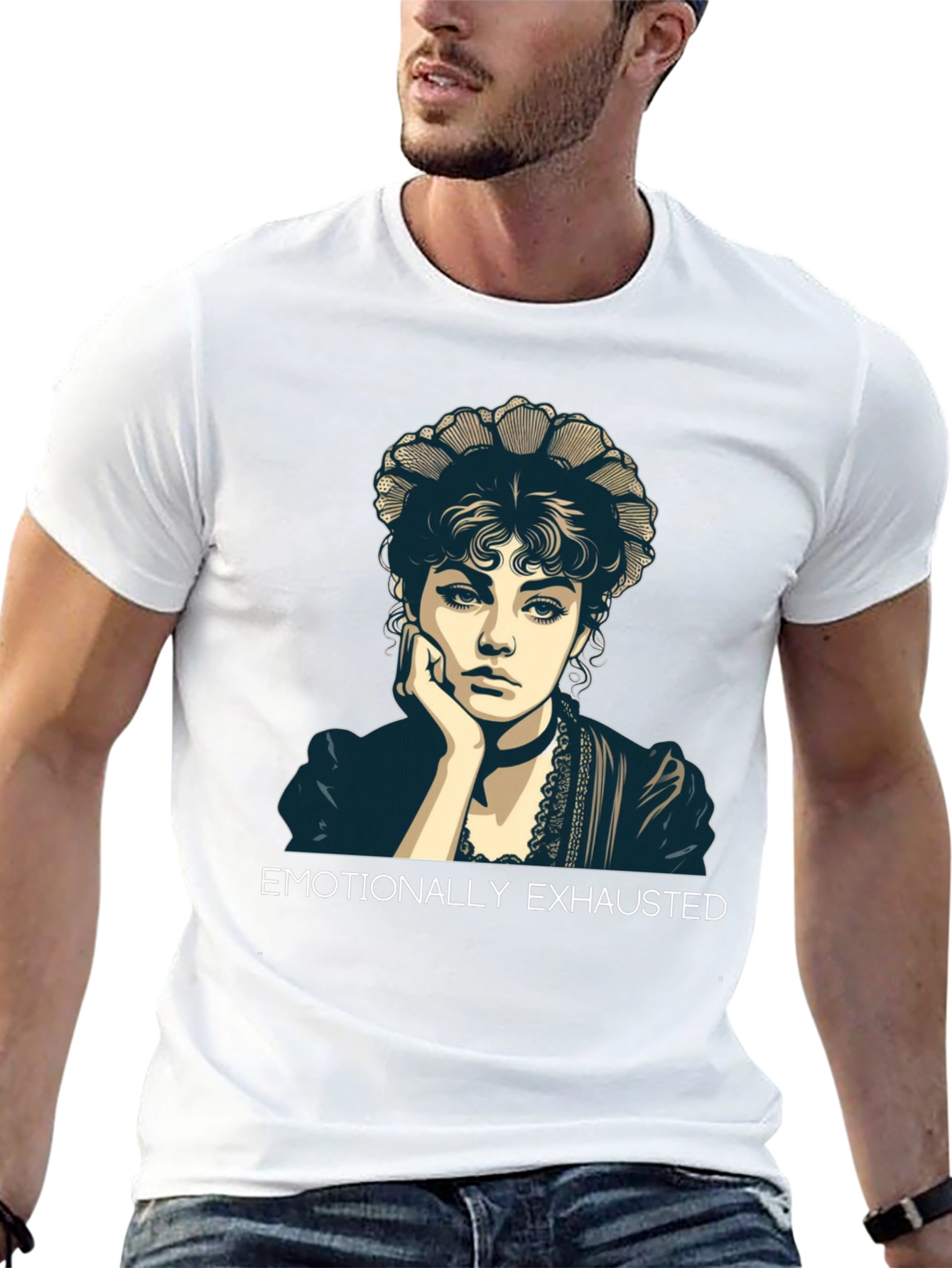 Emotionally Exhausted Portrait T-Shirt