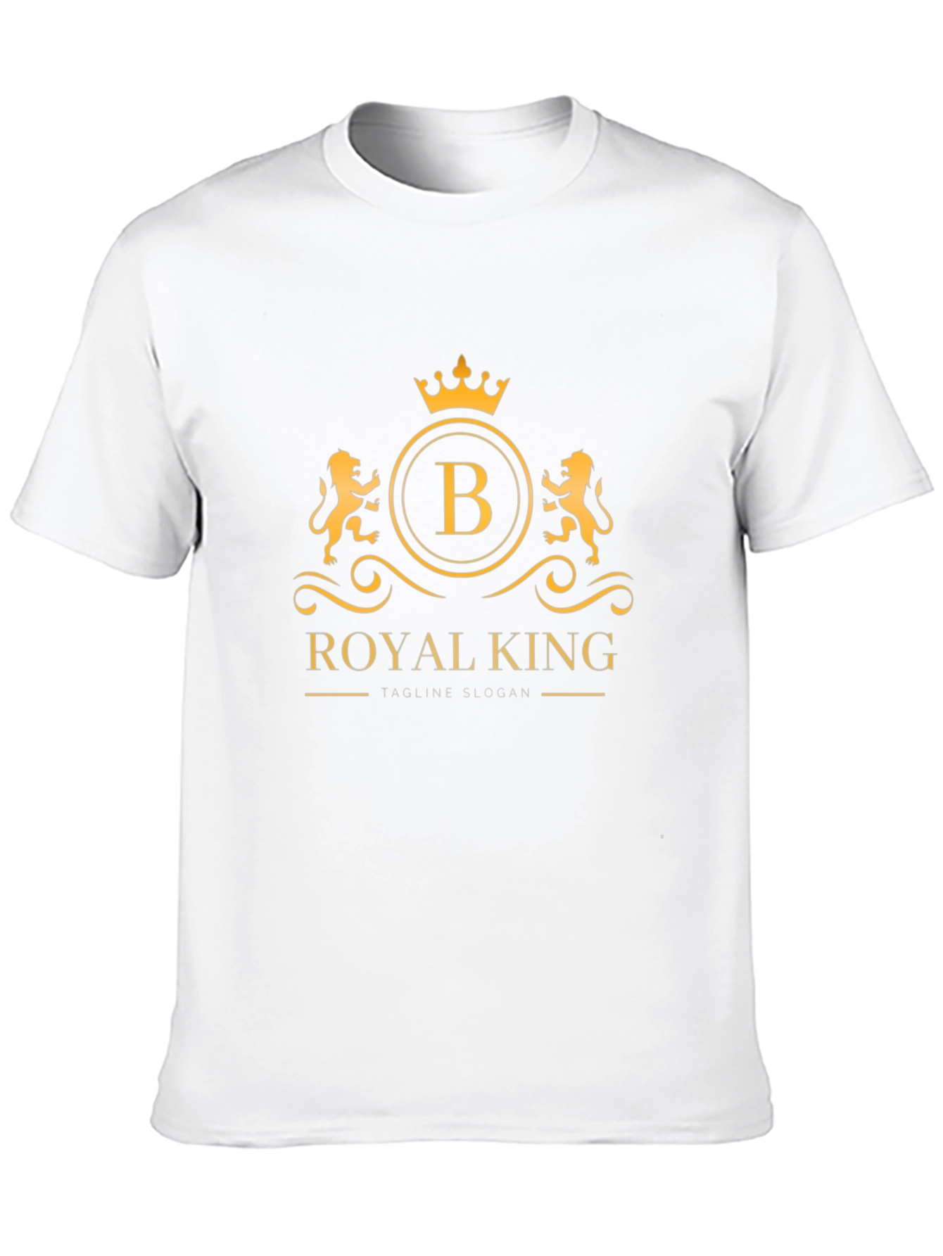 Royal King Graphic Tee - Stylish Mens Black T-Shirt