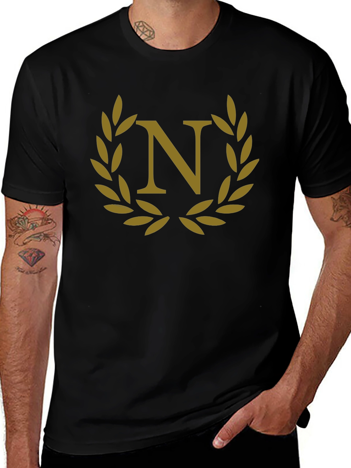 Emblem N Black T-Shirt