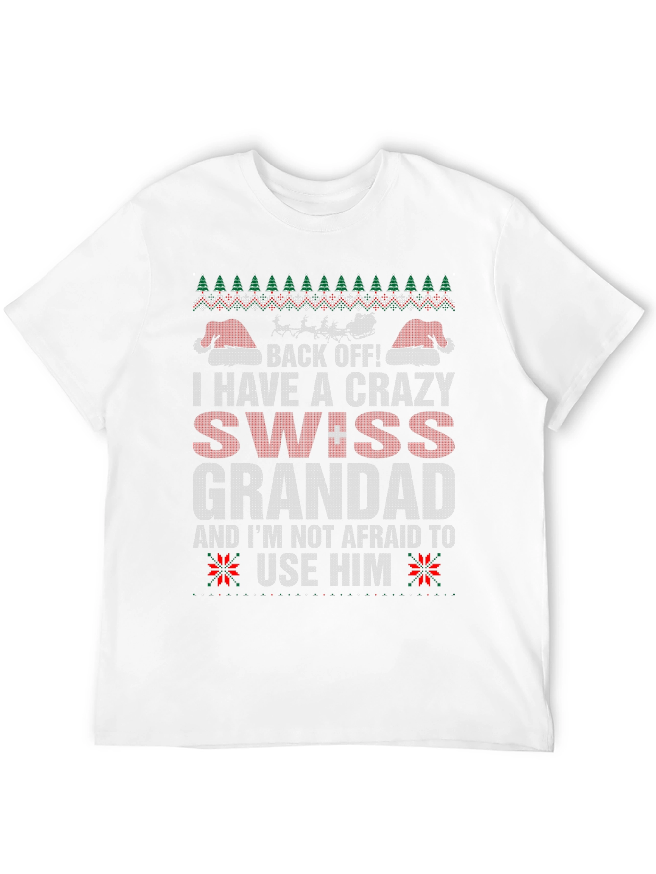 Crazy Swiss Grandad Christmas T-Shirt