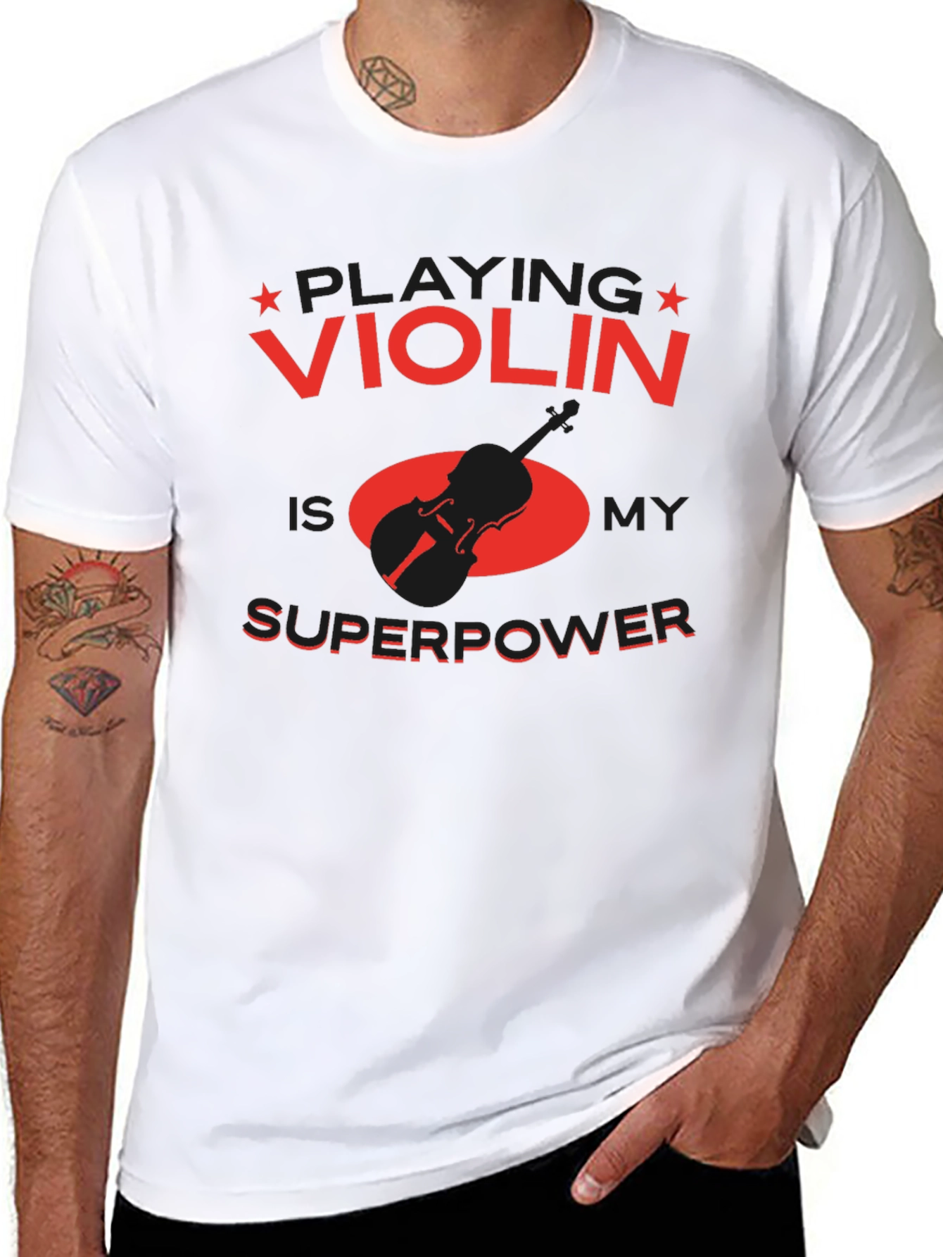 Violin Superpower T-Shirt - Musician Gift