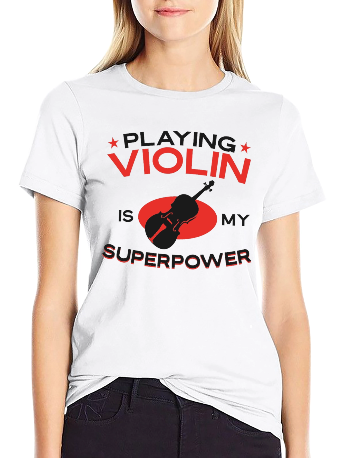 Violin Superpower T-Shirt - Musician Gift