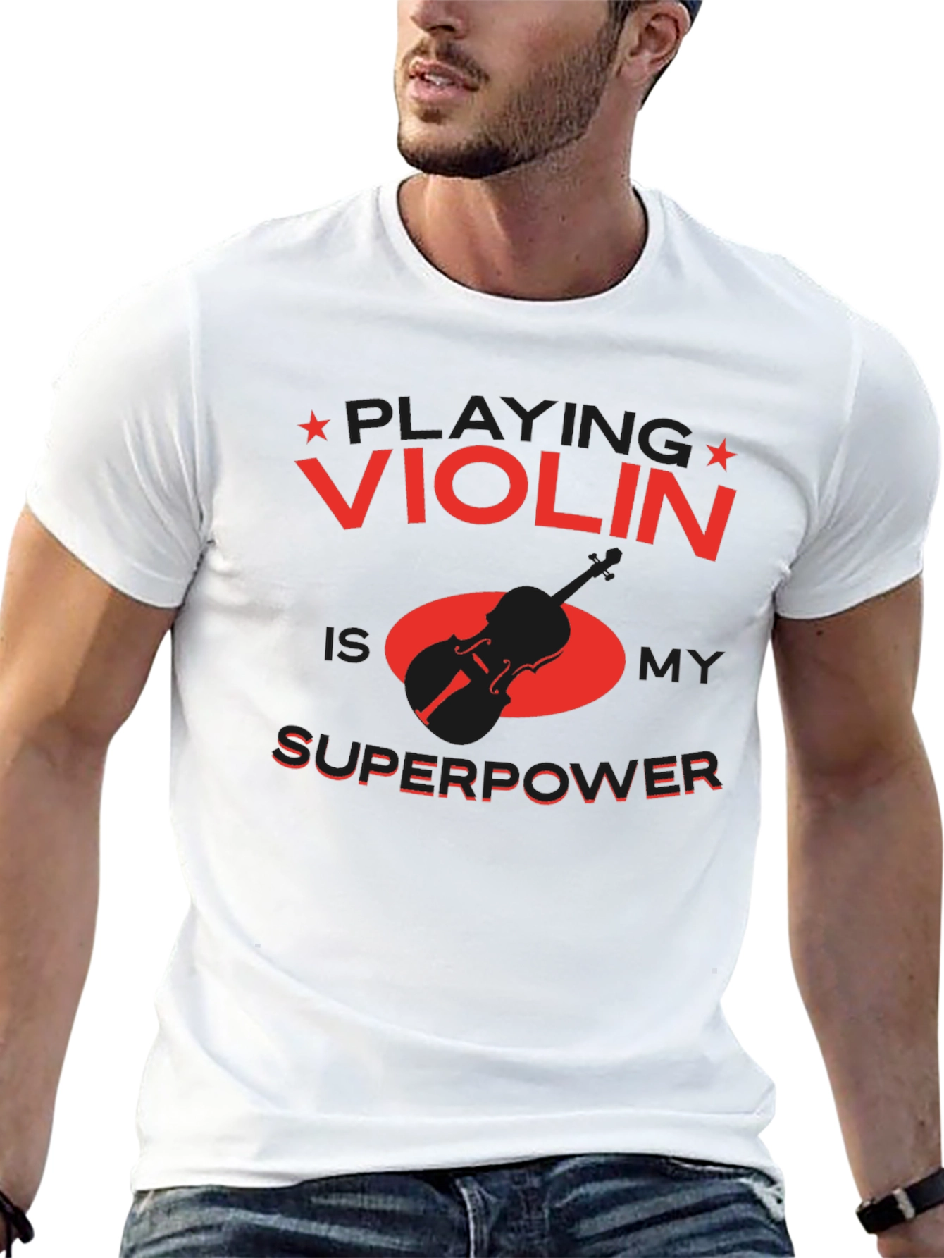 Violin Superpower T-Shirt - Musician Gift