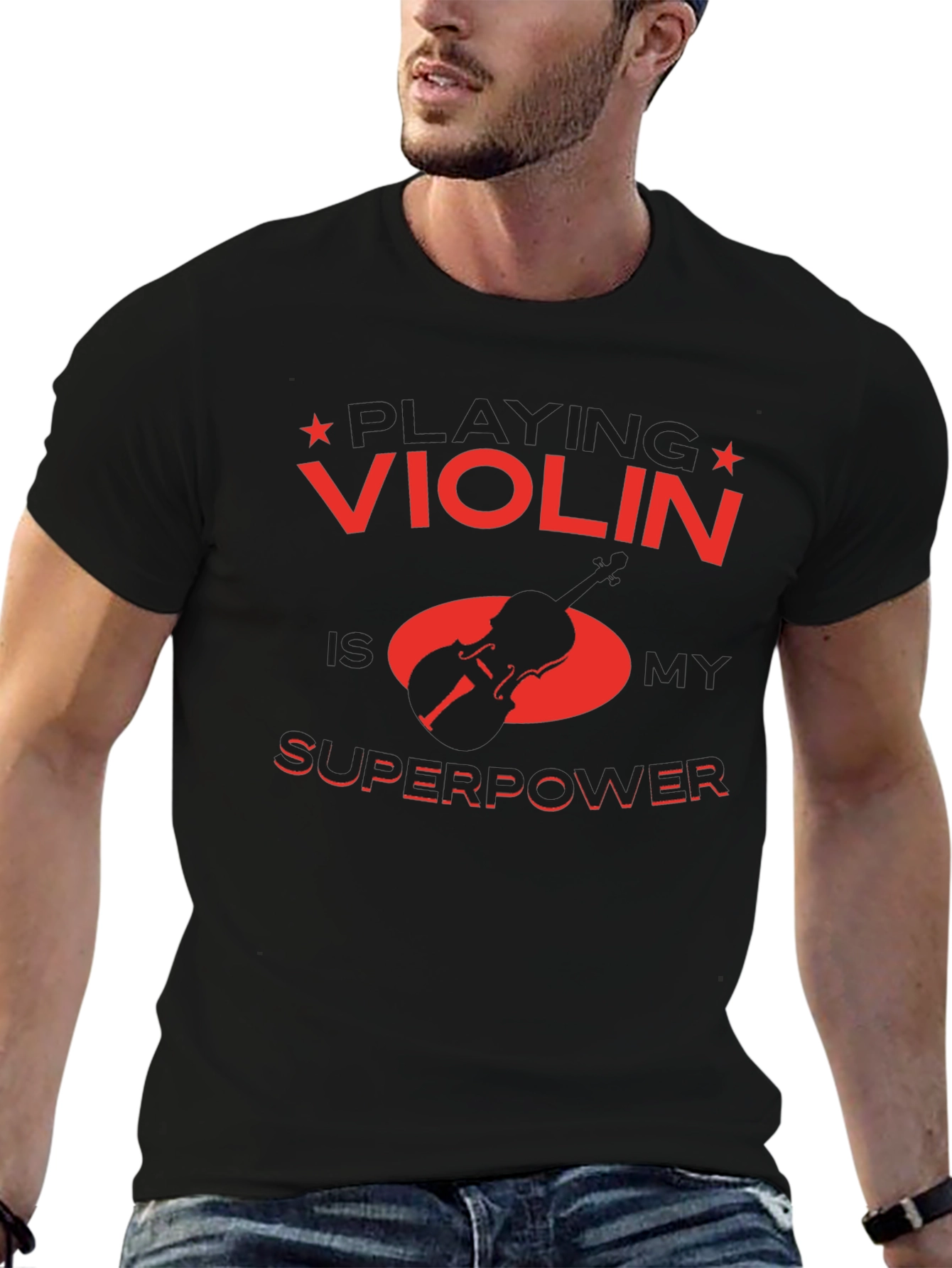 Violin Superpower T-Shirt - Musician Gift