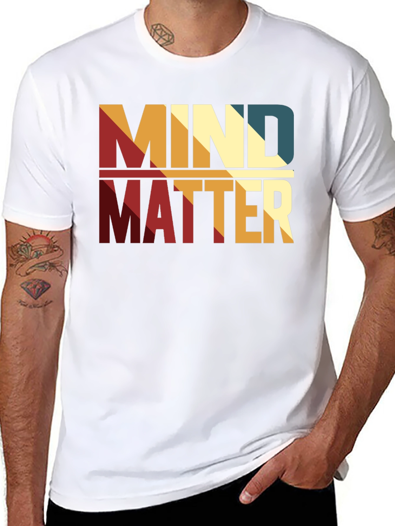 Mind Over Matter Graphic Tee - Stylish Retro Design