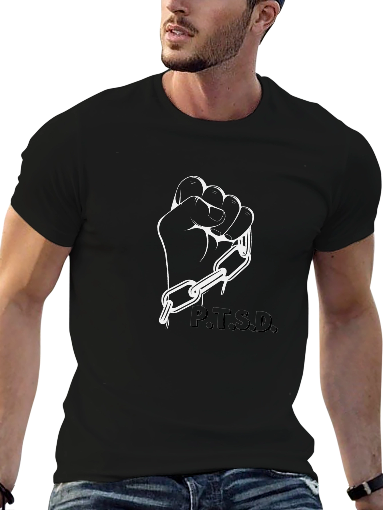 P.T.S.D. Awareness Graphic Tee - Black