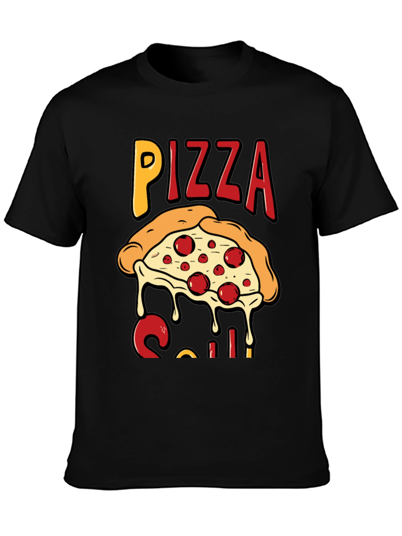 Pizza Slice Graphic T-Shirt - Casual Wear
