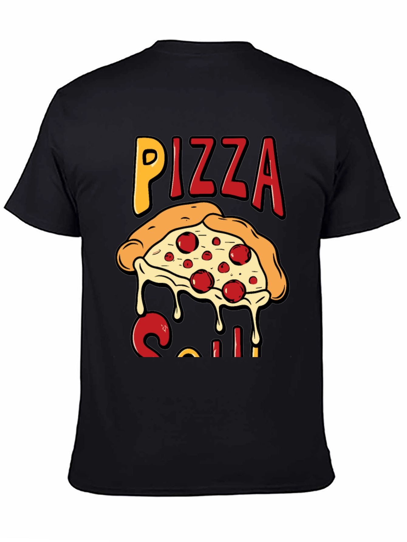 Pizza Slice Graphic T-Shirt - Casual Wear
