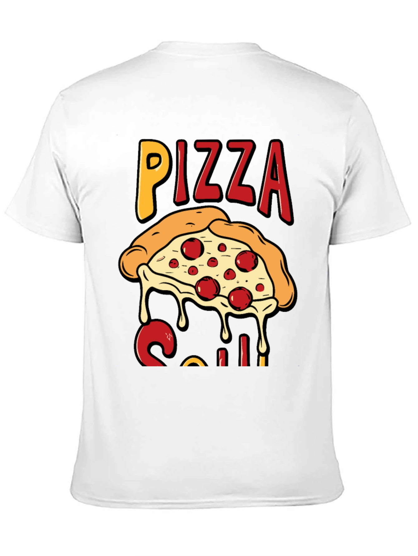 Pizza Slice Graphic T-Shirt - Casual Wear