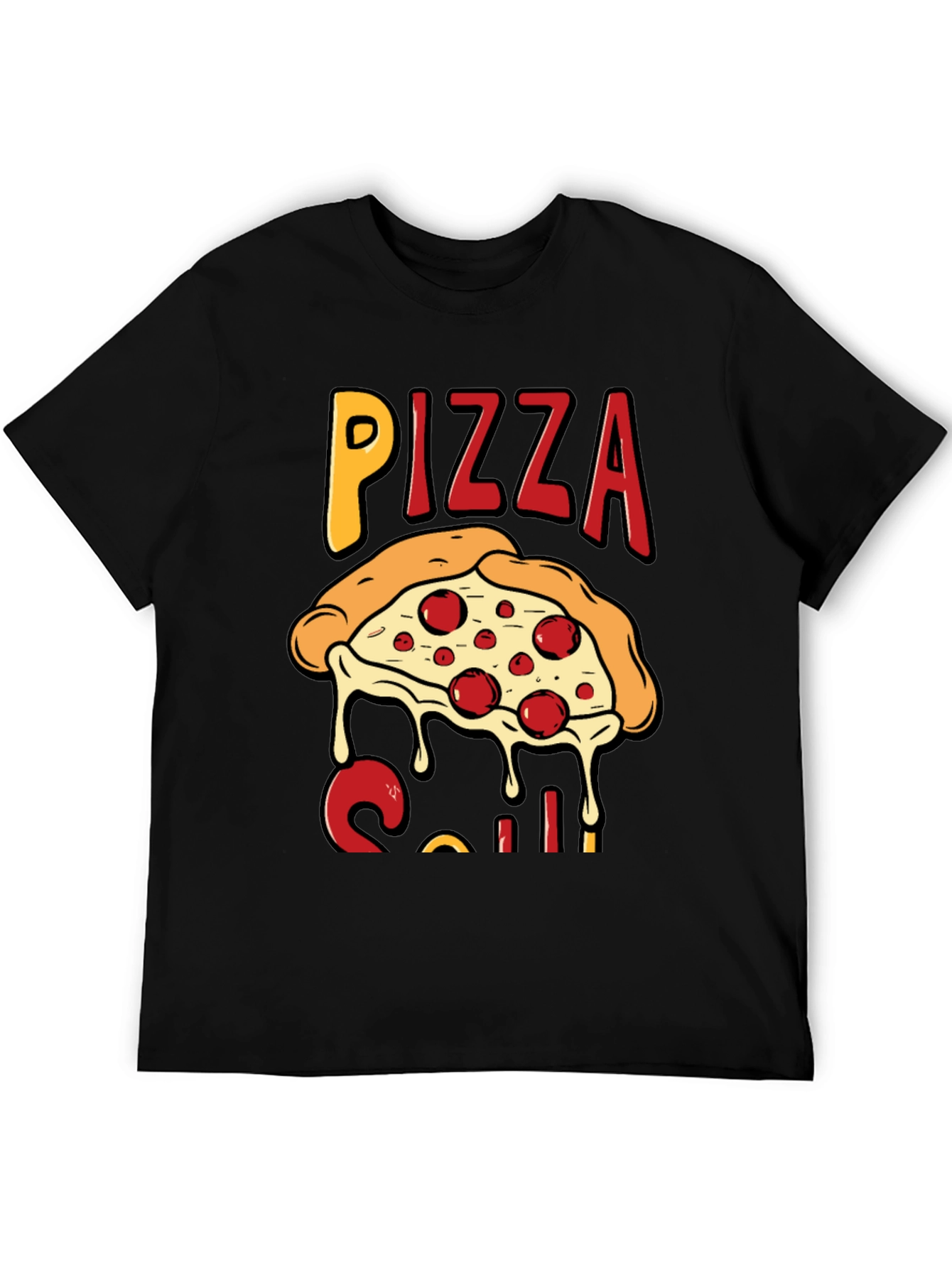 Pizza Slice Graphic T-Shirt - Casual Wear