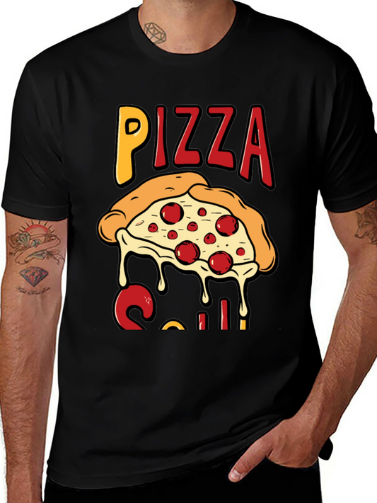 Pizza Slice Graphic T-Shirt - Casual Wear