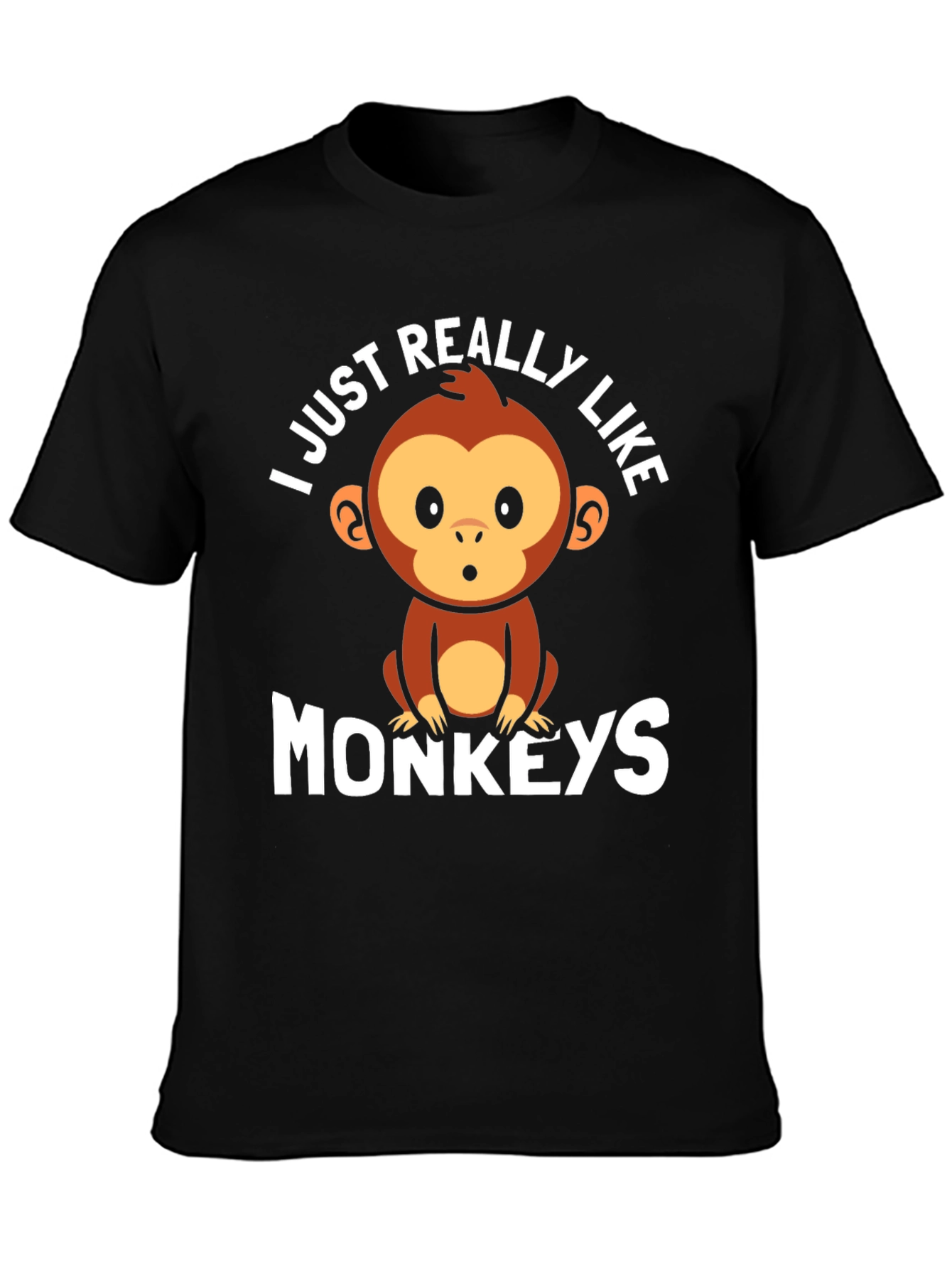 I Just Really Like Monkeys Graphic Tee
