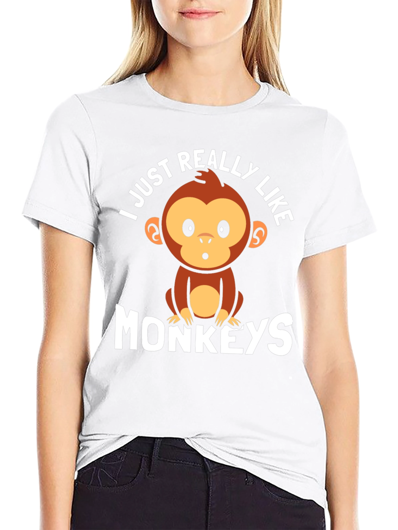 I Just Really Like Monkeys Graphic Tee