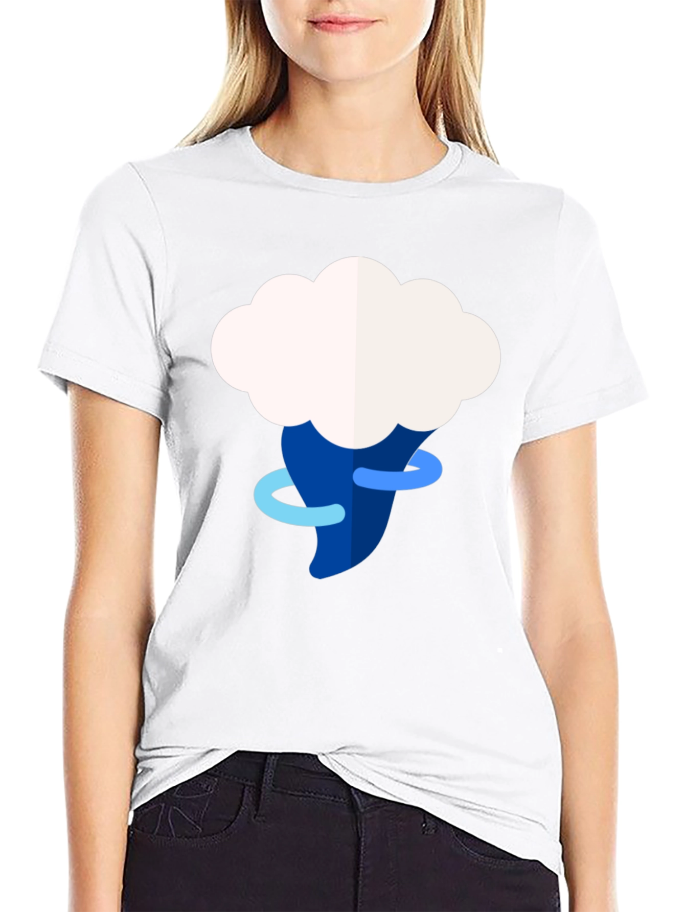 Weather Cloud Tornado Graphic Tee - Mens