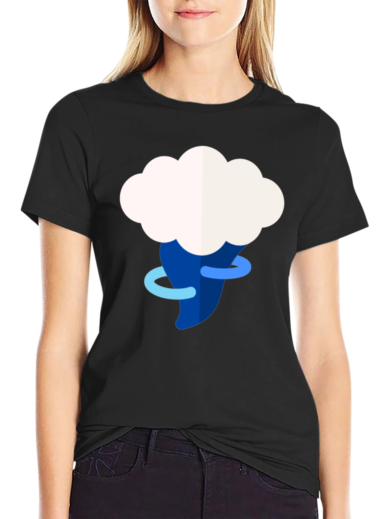 Weather Cloud Tornado Graphic Tee - Mens