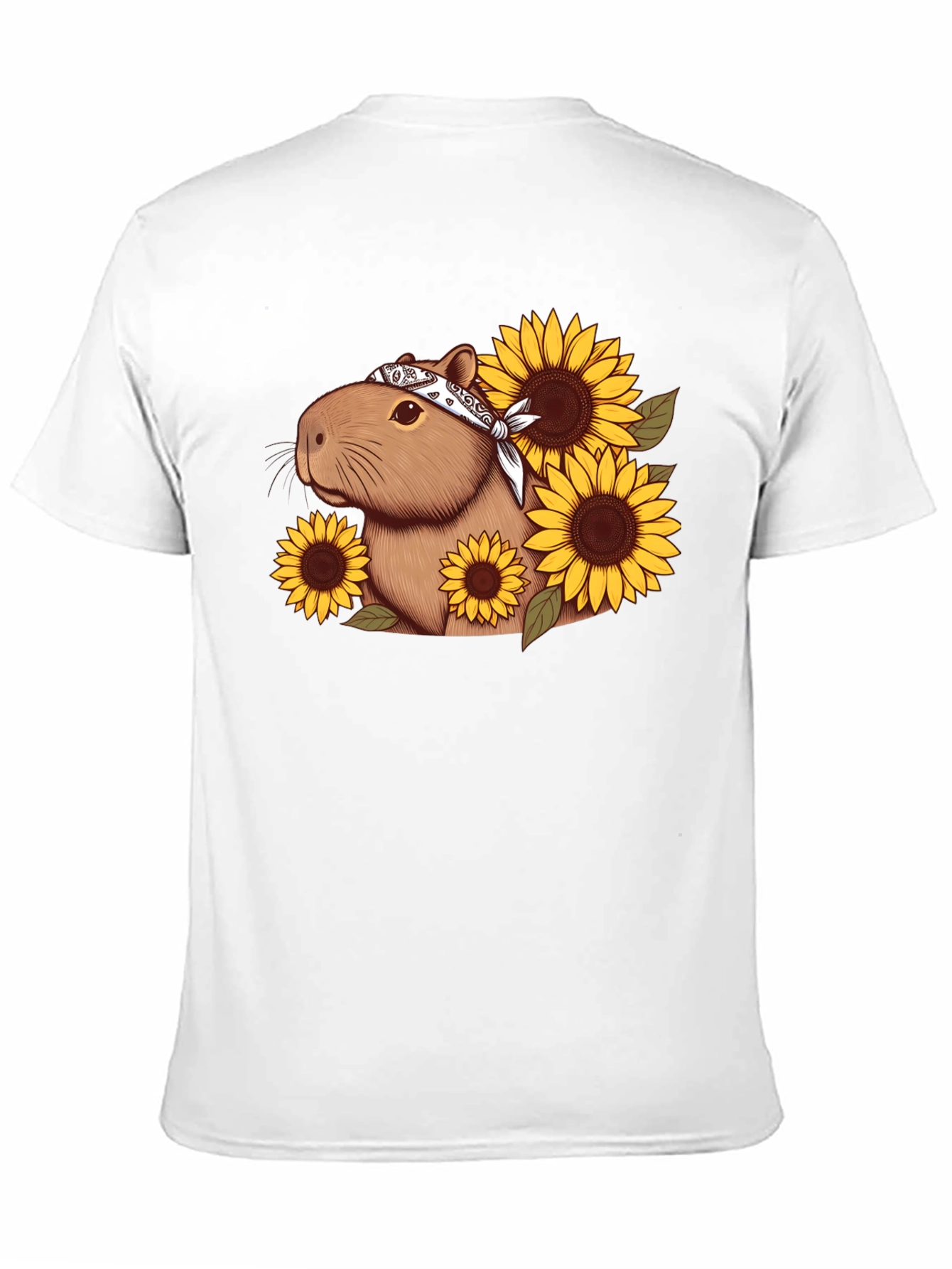 Capybara Sunflower Graphic Tee
