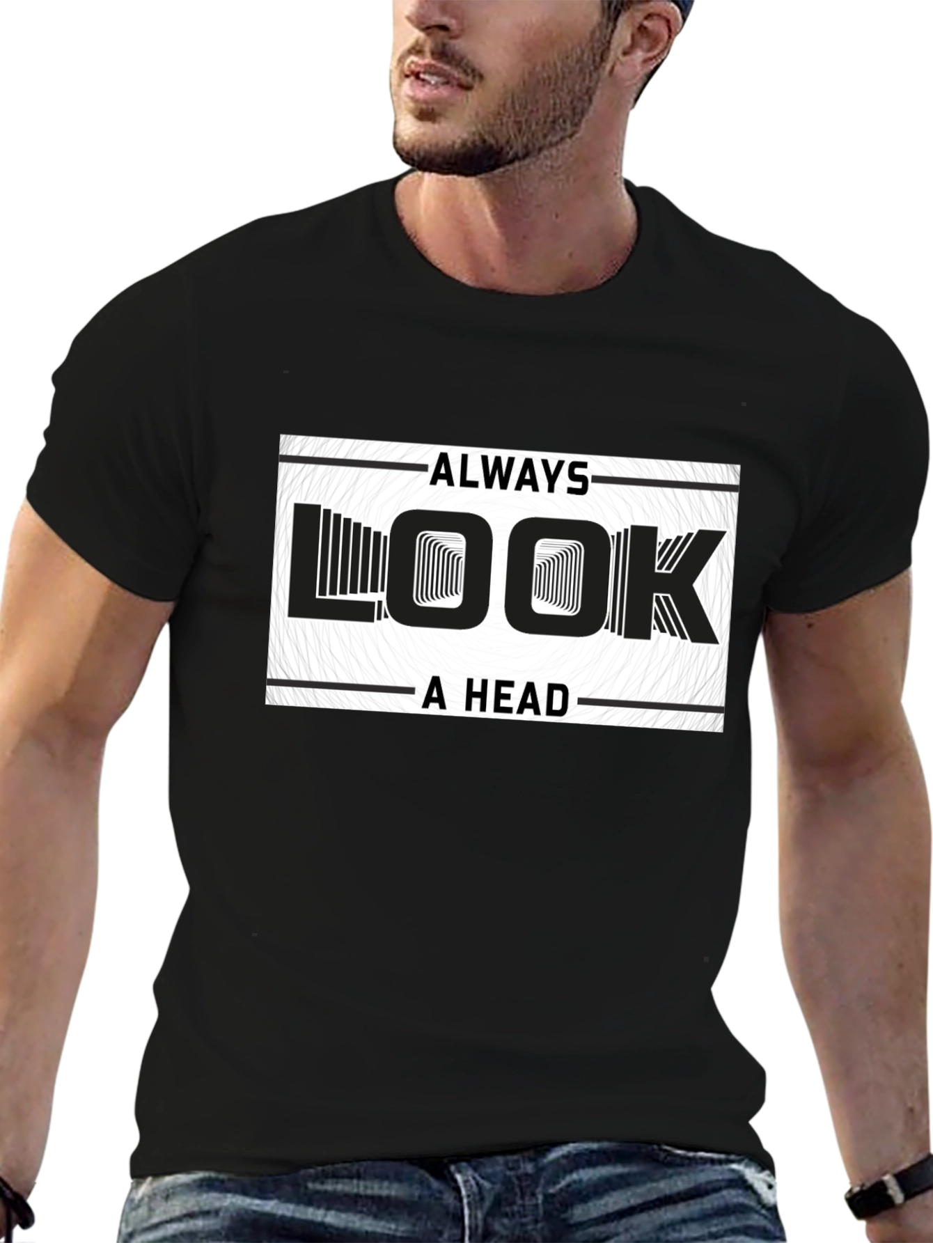 Always Look Ahead Graphic Print T-Shirt