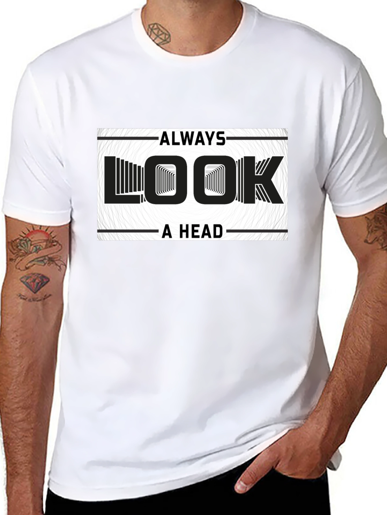 Always Look Ahead Graphic Print T-Shirt