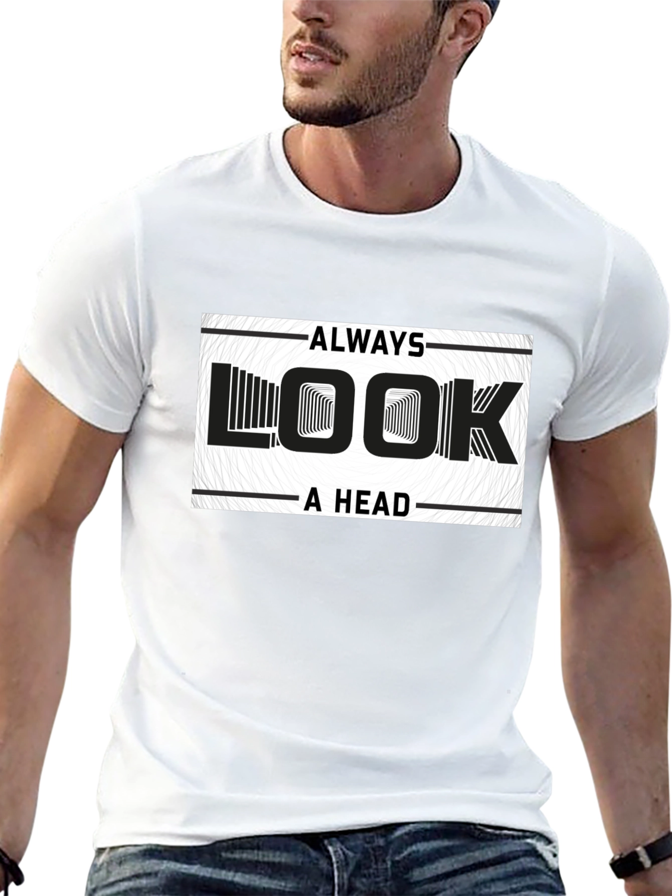 Always Look Ahead Graphic Print T-Shirt