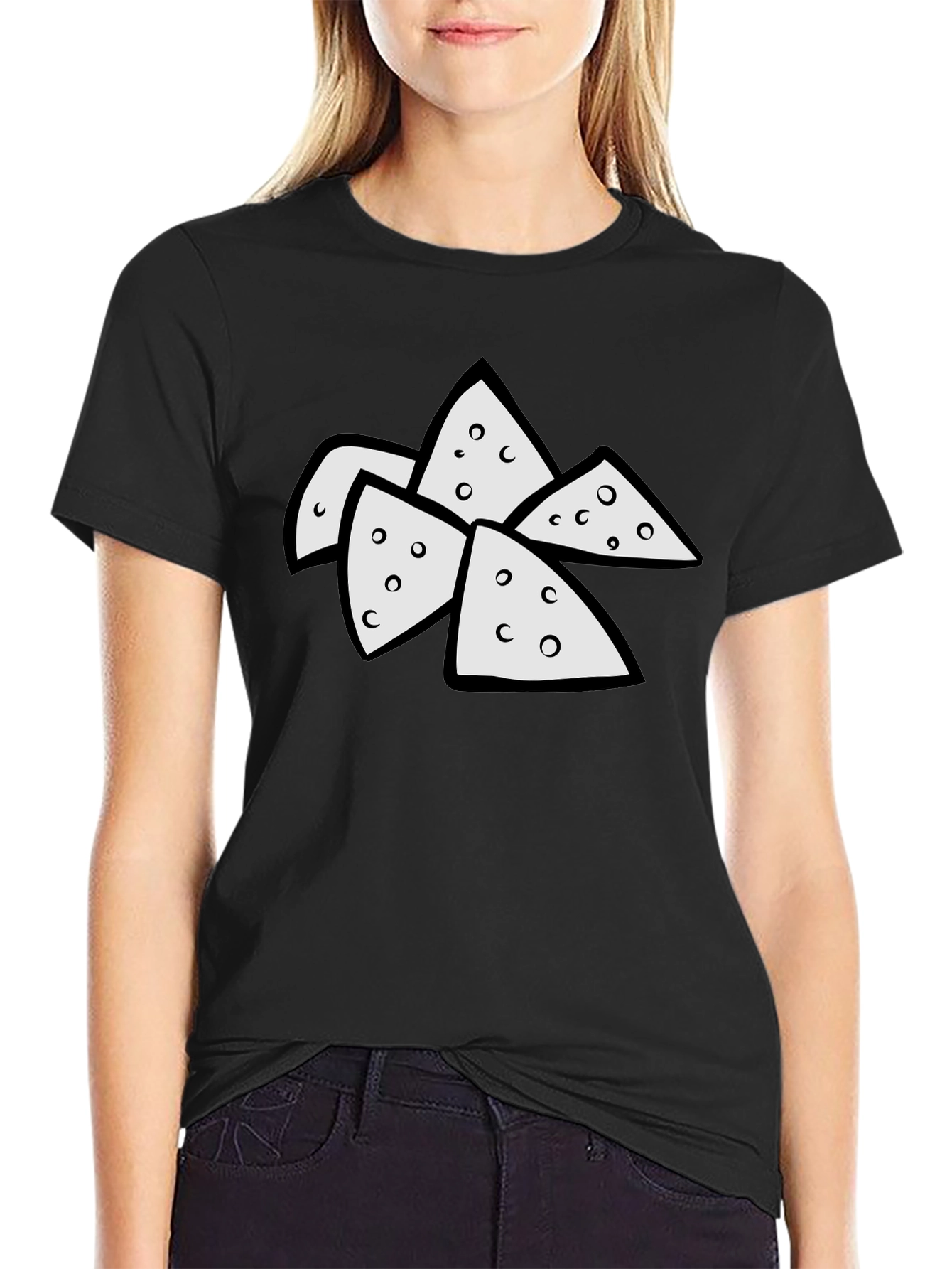Novelty Nacho Cheese Lover Graphic T-Shirt